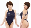 画像1: 薄々競泳水着ネイビー