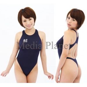 画像: 薄々競泳水着ネイビー